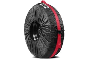 BYNYXI Pokrowiec ochronny na opony 13-18 cali, trwały 210D Oxford, wodoodporny, uniwersalny do samochodu, SUV-a, ciężarówki