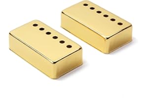 RuiJOTWAT 2Pcs Gold Metal Humbucker Pickup Cover 50/52Mm For Lp Style Electric Guitar Accessories