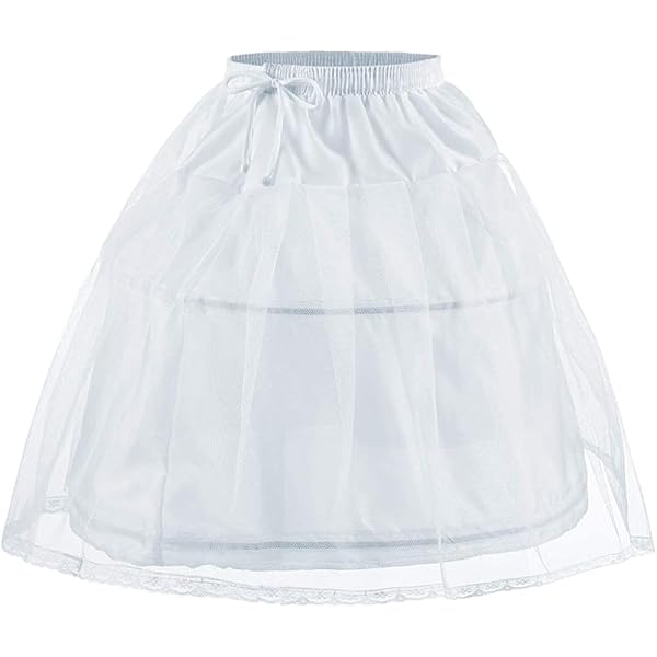 Bellabon Jupon pour Fille Blanc,3 Cerceaux Robes de Mariée pour Enfants,Jupon sous Vêtements pour Filles,Crinoline sous-Jupe Taille Réglable pour Les 2-7Ans, Blanc, 7 ans Bellabon Jupon pour Fille Blanc,3 Cerceaux Robes de Mariée pour Enfants,Jupon sous Vêtements pour Filles,Crinoline sous-Jupe Taille Réglable pour Les 2-7Ans, Blanc, 7 ans