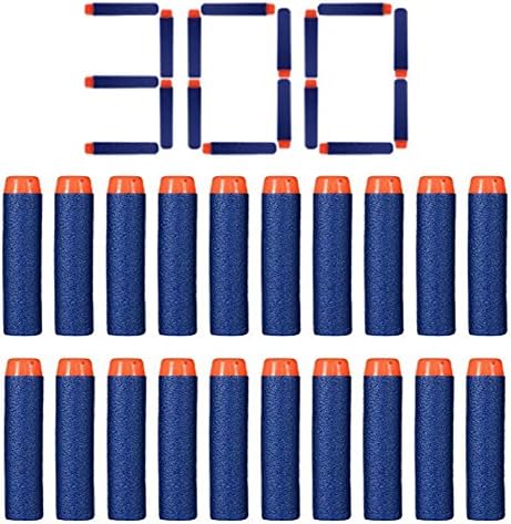 FHD Nerf Refill Bullet Compatible Bullet Darts Soft Tip Blasters Kid Toy Gun for Nerf toy Gun N-strike Elite Series Blue (1000 Pcs) (300 PCS)