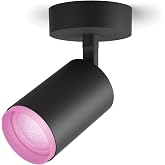 Philips Hue Fugato Single Spot Lamba, Akıllı Led Ampul ile, Siyah, 1x5.7W 230V