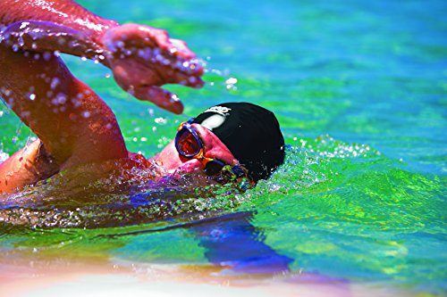 Zoggs Predator Flex Ultra Damen Schwimmbrille, polarisiert, damen Herren, Predator Flex Polarized Ultra, schwarz/orange - 3