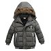 Produktbild VENMO Mode Kinder Mantel Mädchen Dicke Kleidung Gepolsterte Winterjacke Daunenjacke Jungen Jacke Daunenjacken mit Kapuze Ultraleichte Wattierte Steppjacke Strickjacke Daunenmantel (5T, Gray)