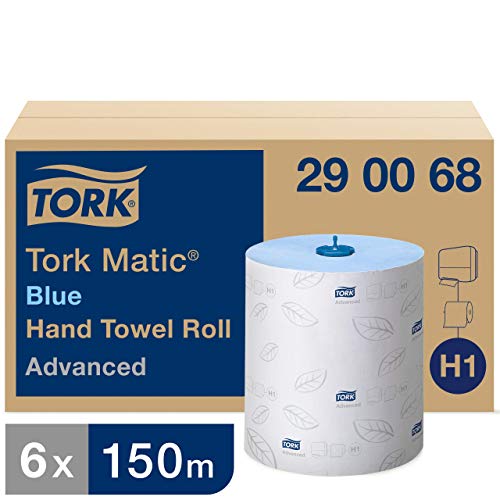 Tork 290068 - Pack de 6 rollos de papel absorbente, 2 capas, 6 x 150 m, color blanco