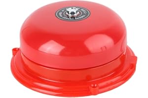SONEW Campanello di Allarme Antincendio 4 Pollici, Campanello di Sicurezza Elettrico a Controllo di Incendio in Metallo 100 DB, 12V/24V/220V(220V)
