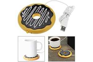 OFKPO Scaldatazze USB per caffè tè Bevande - Forma di Donuts