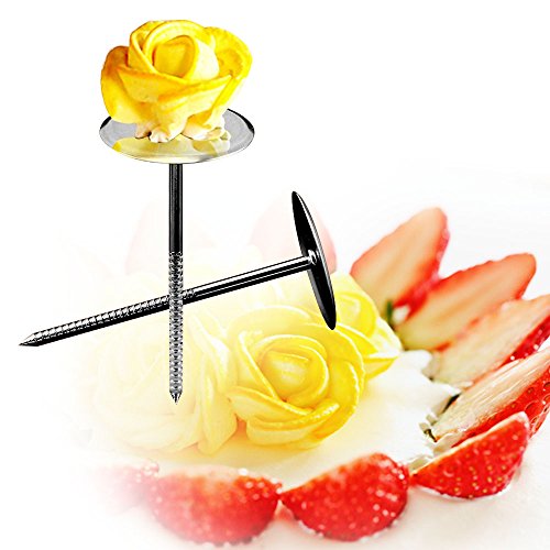 Kootek 42 Spritztüllen Set mit 2 Spritzbeutel Set & 2 Kupplung für Pralinen, Kuchen, Plätzchen, Keksen und Torten Deko Decorating Tools aus Edelstahl - 3