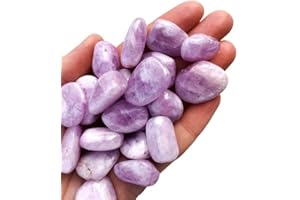 TENET - 3 PEZZI Pietra naturale burattata levigata per cristalloterapia, reiki e meditazione - 20-25 mm (KUNZITE)