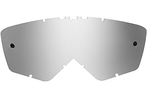 SeeCle 41Q106 lentes de repuesto para máscaras plata espejado compatible para màscara Ariete Andrenaline RC07 / Ride And Roll