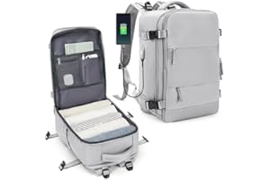 SZLX Sac à Dos Voyage Cabine 40x20x25 Ryanair Bagage Cabine 45x36x20 Easyjet Femme Bagage à Main Sac à Dos pour Ordinateur Portable Homme Imperméable avec USB Sac de Sport avec Compartiment Chaussures