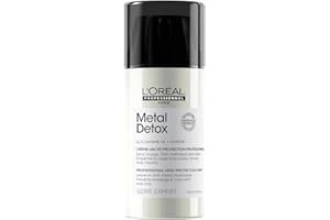 L'Oréal Professionnel Paris, Crema Leave-In Protettiva, Per Tutti i Tipi di Capelli, Anti-Crespo, Chioma Lucente&Setosa, Con Glicoammina 1% e Filtro UV, Metal Detox, 100 ml