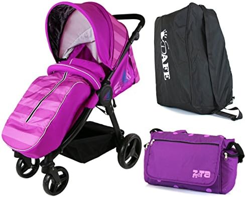 Sail Stroller - Plum Includes Bag, Boor Cover, Travel Bag, Rain Cover, Bumper Bar