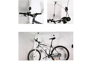 REPLOOD Supporto Sollevamento Biciclette Portabici Sospensione Appendi Bici Soffitto Cantina Garage Carrucola Bicicletta