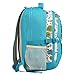 LCY Smart Organizer System Backpack Baby Changing Bag Light Blue Flowers