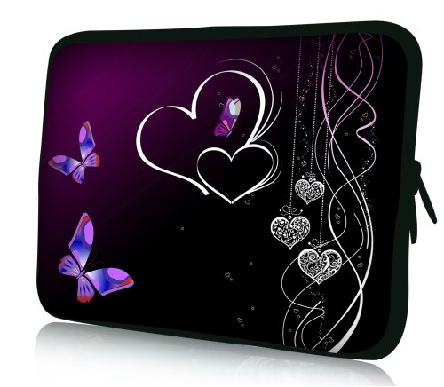 Laptoptasche Universal Designer Schutzh  lle Sleeve aus wasserabweisendem Neopren Cover f  r Notebooks  Laptops und Tablets bis ca 17 3 Zoll     Schme