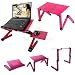 Produktbild Upgrade Laptop Bett Tablett Tisch – 48 cm W/Maus Pad + Big CPU-Lüfter, verstellbare Laptop-Ständer, tragbar Stehpult, mit Faltbare Beine, faltbar Sofa Frühstückstisch, Notebook Ständer Lesen Halterung für Couch Boden Kids – Preis XES rose