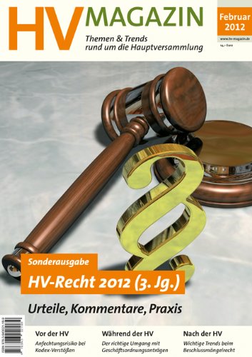 HV-Recht 2012: Urteile, Kommentare, Praxis