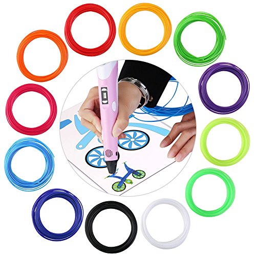 Colorstar 3D Pen Filament PLA Nachfüllungen Filament 3 Stück 10m 1,75 mm für 3D Druck Pen 3D Drucker Stift - 4