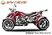 Produktbild Spy 250cc Racing Quad14" 2 Pers. Autobahn Zulassung 4-Gang Manuell + Rückwärtsgang Quad Atv Racing (Weinrot mit Schwarz Matten Akzenten)