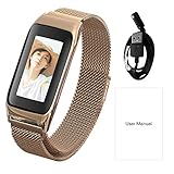 Storagc Bluetooth Smartwatch B42 0.96'Fitness Tracker Uhr Herzfrequenzmessung IP67 Wasserdichte Bluetooth Smart Armband Schlaf Monitor Schrittzähler für Frauen Männer