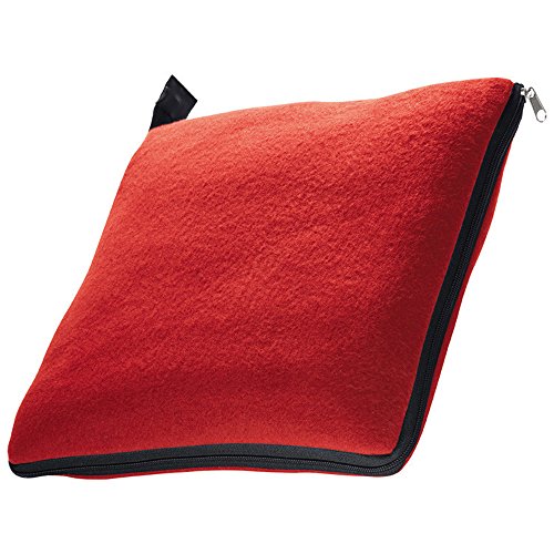 XL Fleecedecke und Kissen in einem, rot, ca. 180×120 cm - 2