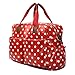 Miss Lulu 4 Piece Polka Dot Baby Nappy Changing Bag Set (Red)