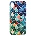 Produktbild Sasairy iPhone XR Hülle Anti-Kratzer Blumen Muster Ultra Dünn Hart PC Case Cover Handyhülle Schutzhülle für iPhone XR 6.1 Zoll -Blau / Fisch