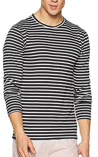 Krystle Boys Black and White Stripe Full Sleeves Round Neck T-Shirt RS.324 (78.00% Off) - Amazon