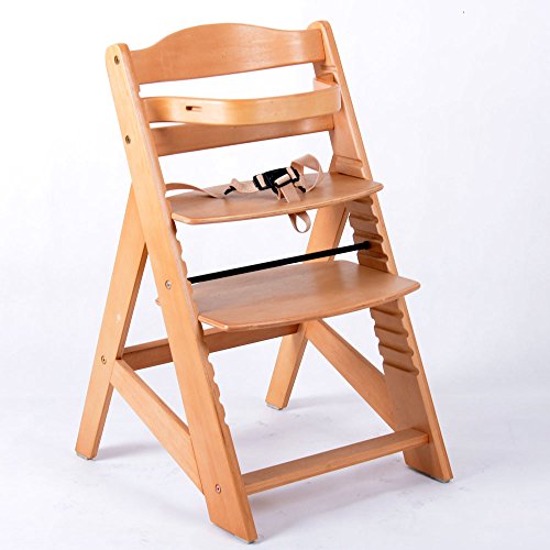 Treppenhochstuhl Babyhochstuhl Kinderhochstuhl Kindertreppenhochstuhl Babystuhl Hochstuhl NATUR 6551-D01 C - 6