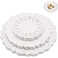 Big Box -300 Piece Lace Doilies Paper Round Decorative Paper Placemats Lace Table Doilies for Cake Wedding Tableware Decoration