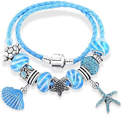 TIZIKJ Women 's Alloy Bracelet Glass Bead Crystal Pendant , 21cm