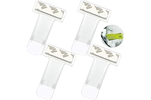 Favson Parkscheinhalter, 4 Stück Transparent Auto Windschutzscheibe Ticket Halter, Karten Halter mit Saugnapf für Auto-Scheibe transparent,