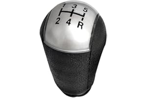 ROYWOO 5 velocidades MT perilla de la caja de cambios Apto para Ford Focus Apto para Mondeo MK3 Apto para S-MAX Apto para C-MAX Apto para Mustang Apto para Galaxy Apto para Fiesta MK6