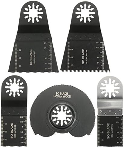 BABAN 5 Saw Blades Multi-Tool Blades Mix SHMX10A Fits General Multi-Tool