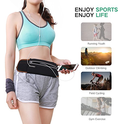 Ugreen Sport Bauchtasche Gürteltasche Hüfttasche Wasserdicht Sweatproof Multi-funktion Case Holder Kopfhöerer Für Smartphone Iphone - 6