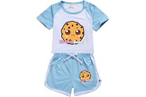 OAIXIUR Cookie Swirl C Girls' Clothing Sets Fashion Comfortable Shorts and Top 2Pcs Outfits