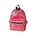 Produktbild Mode Frauen Mädchen Laser Rucksack VENMO Süßigkeiten Farbe Reise Rucksack Schultasche Bestickt Taschen Frauen Umhängetasche Handtaschen Briefträger Paket Handtasche Leinwand Streifen Taschen (Red)
