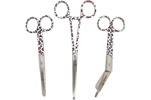 NOVAEX Krankenschwester scheren set "Pink Panthera" – Verbandschere – Krankenpfleger scheren set – Schere Krankenschwester – erste-hilfe-schere – pflegekraft geschenk – pflegeschere - bandagenschere