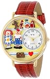 Whimsical Watches Unisex-Armbanduhr Analog Quarz Leder G-0220006