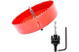 Laiwei otwornica 155 mm, wiertło do dużych obciążeń, wiertło 4341, wiertło do otworów do wiercenia otworów w drewnie, aluminium, PCW i innych materiałach, narzędzia wiertnicze