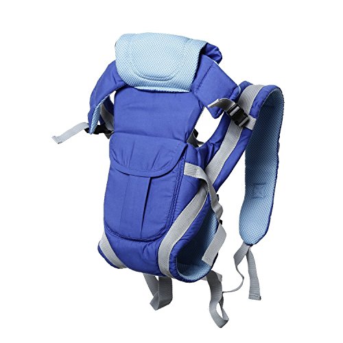 John Richard Adjustable Hands-Free 4-In-1 Baby Carrier BagWith Comfortable Head Support & Buckle Straps (Blue) RS.600 (60.00% Off) - Amazon