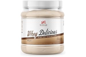 ‎XXL NUTRITION XXL Nutrition - Whey Delicious Protein Pulver - Leckerste Shake - Eiweiss Pulver, Whey Protein Isolat & Konzentrat - Hohe Qualität - 78,5% Proteingehalt - Schokolade - 450 Gramm