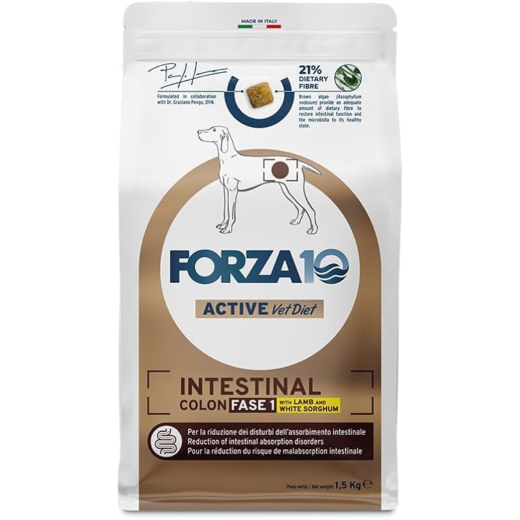 Forza 10 Diet Intestinal - Alimento Umido Per Cani Con Disturbi Intestinali, 6 Lattine Da 400g