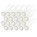 Sanwood® 20pcs Wedding Bridal Pearl Flower Rhinestone Crystal Hair Pins Clips Grips (#1)