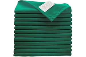 Sweet Needle Juego de servilletas de Tela Verde Botella, Alta absorción para derrames, Lavables, Resistentes a Las Arrugas, Reutilizables, Uso para Comidas diarias, Ocasiones Especiales y Eventos