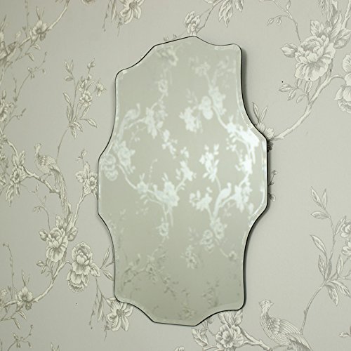 Vintage en forma de diseño biselado espejo de pared