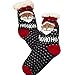 Produktbild Sonnena Unisex Warme Dicke Vintage Kurz Socken Geschenk Winter Weihnachten Kuschelsocken Kurzsocken Hausschuhsocken 3D Gedruckt Weihnachtssocken Stricksocken
