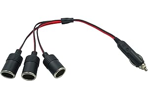 LBSC Car cigarette lighter socket,Universal 12V-24V Waterproof Marine Boat Car Motorbike Cigarette Lighter Power (1 to 3)