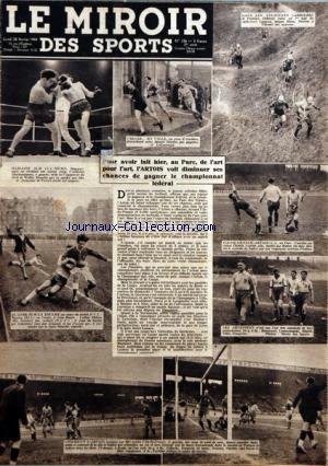 MIROIR DES SPORTS (LE) [No 136] du 28/02/1944 - CYCLISME DANS LES ANCIENNES CARRIERES DE PUTEAUX - DEBENNE - LORGEOU - BLUM - PEUZIAT ET VINCENT - CROSS D'ASNIERES - BONNEBAUD - MARTIN ET LETISSSERAND - BOXE - MASTRANTUANO - WALTER MOMBER - RUGBY - JEAN-BOUIN - MILION - AUBERT - FOOT - CALMETS - GERMAIN - HURANT - CHRETIN - STANIS - LES ARTESIENS - BEACOURT - LEWANDOWSKI - MAREK - SIKLO ET FOUGNIES en ligne