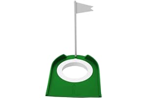 BETTGOLF Golf Putting Cup, Indoor Outdoor Plastic Golf Training Aids with Hole and Flag